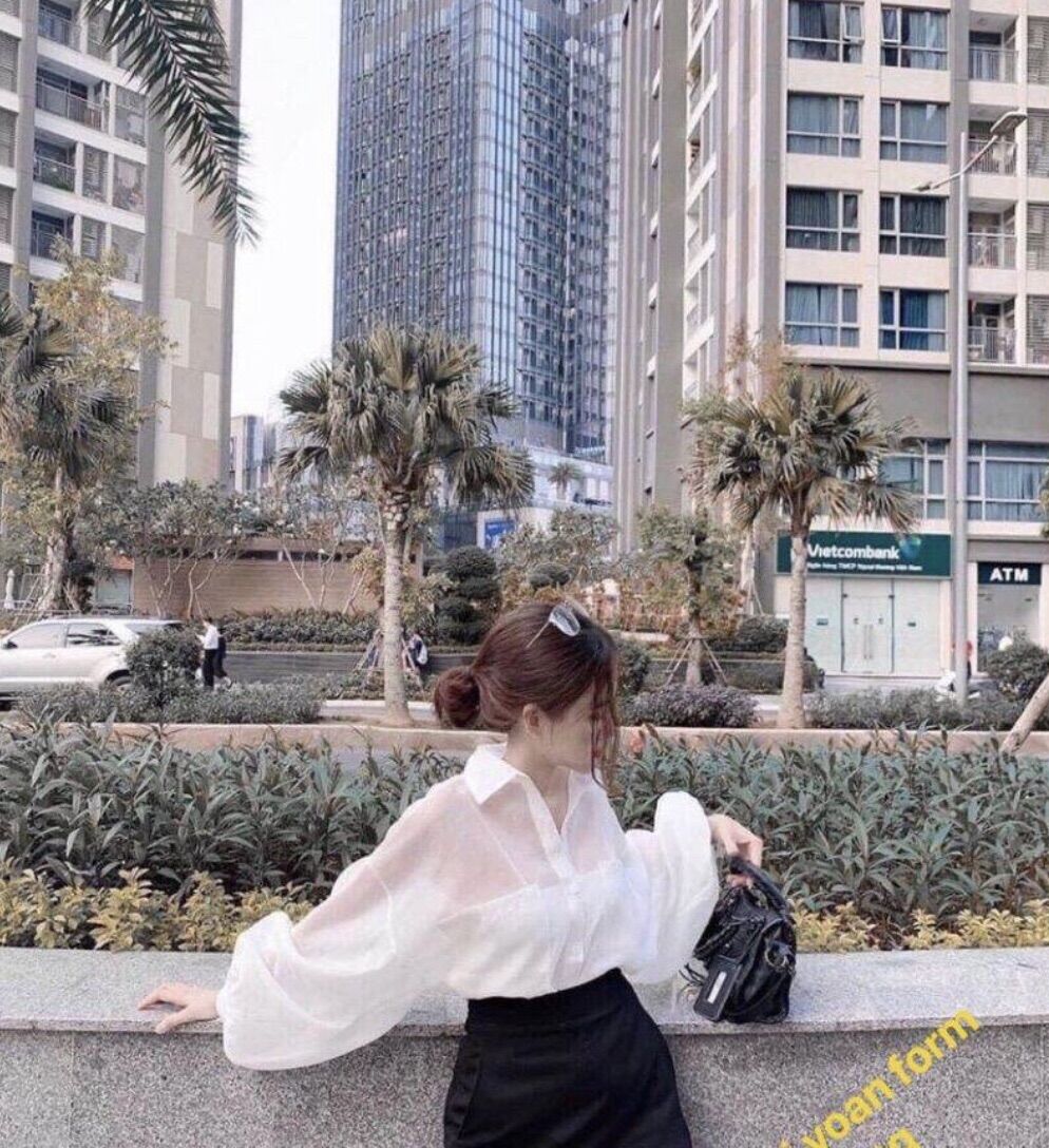 Áo sơ mi voan from rộng dưới 53kg