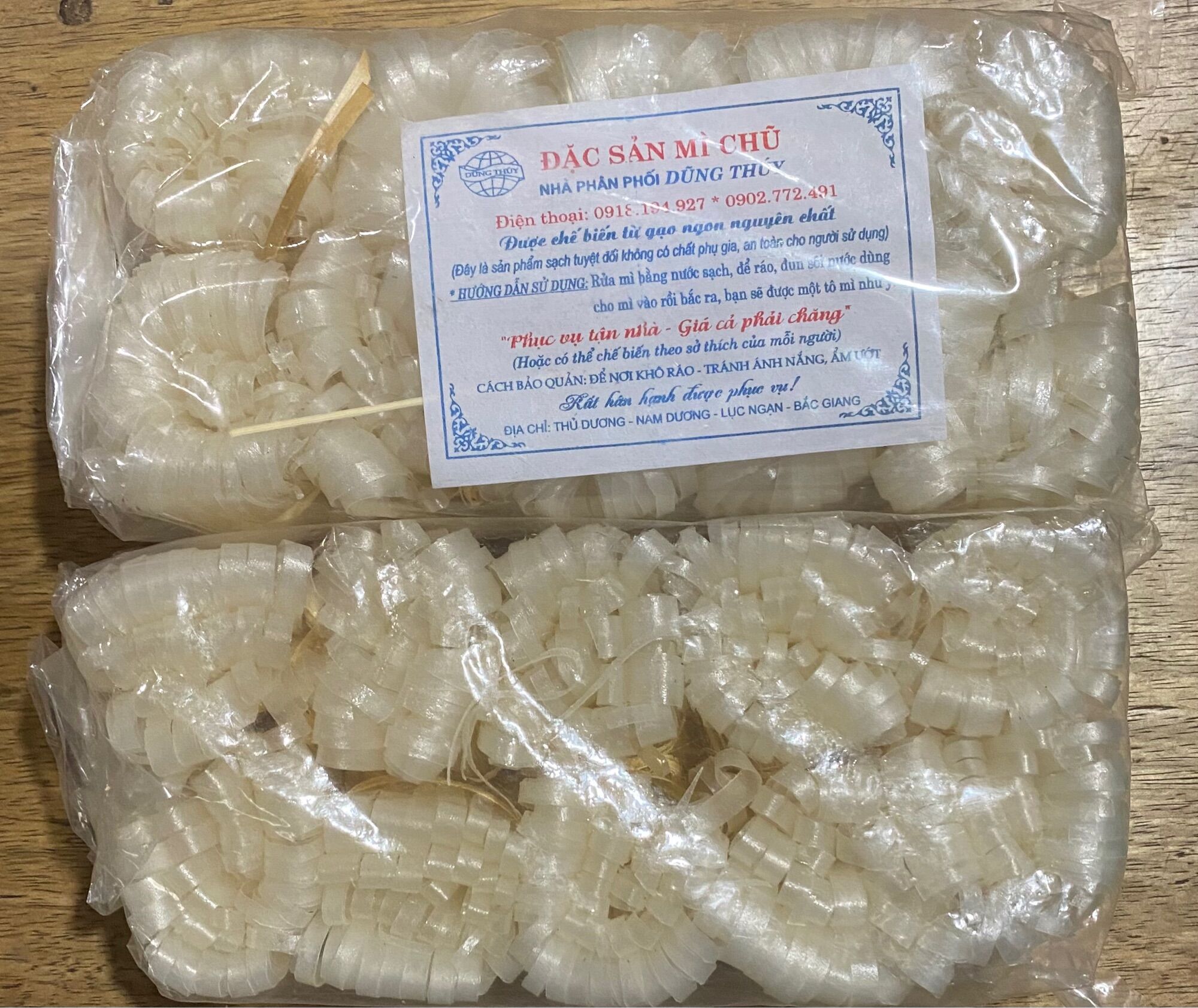 Mỳ chủ bắc giang- đặc sản miền bắc - gói 300g