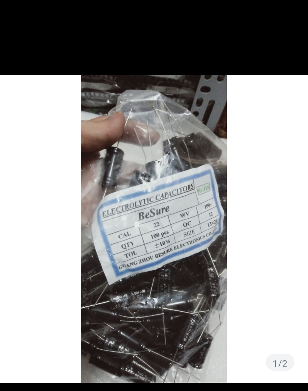 5 tụ loa 2 đầu 22uf 100 v