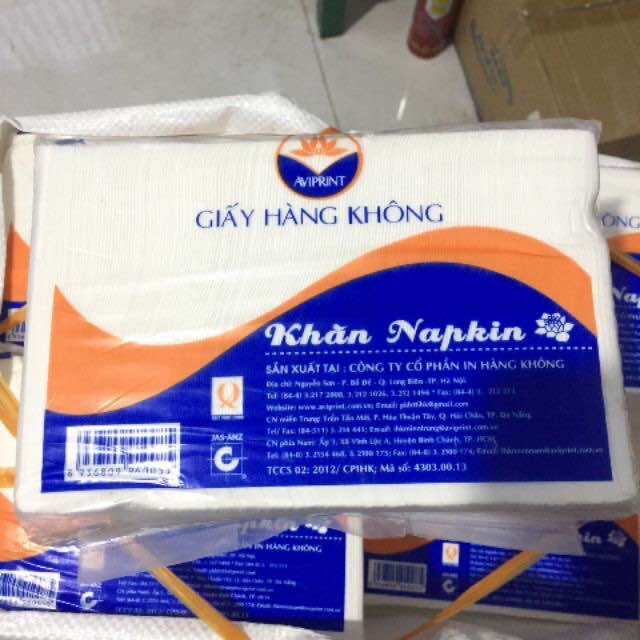 Khăn giấy napkin hàng không siêu dai - siêu mềm