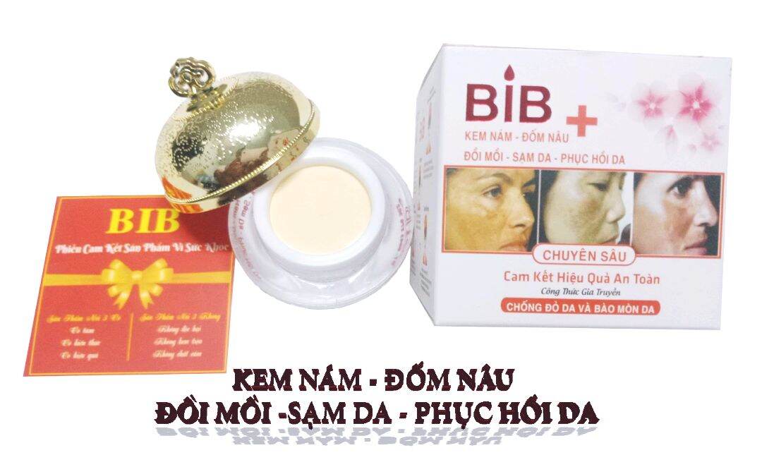 KEM NÁM - ĐỐM NÂU - ĐỒI MỒI - SẠM DA - PHỤC HỒI DA( BIB 16G )