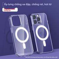 HENYOU | Vỏ Sạc Toàn Phần Trong Suốt Chống Sốc Từ Tính cho iPhone 16 Pro Max iPhone 14 Plus iPhone 15 Pro Max iPhone 13 iPhone 12 iPhone 11 iPhone Mini iPhone XR iPhone XS