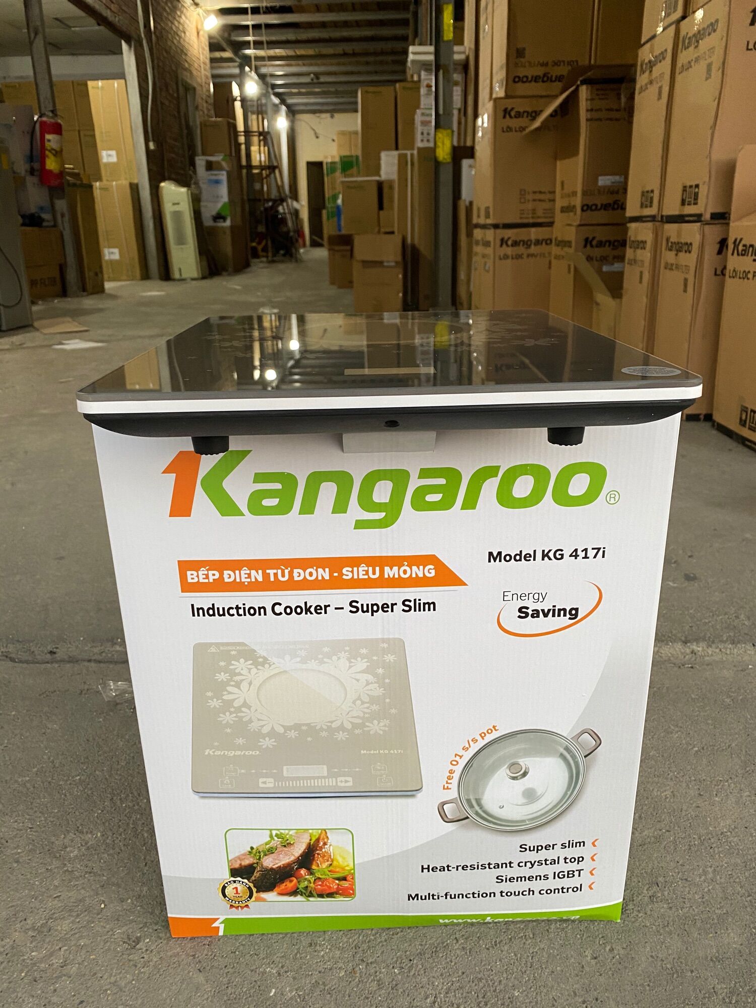 Bếp điện từ đơn siêu mỏng Kangaroo KG417i