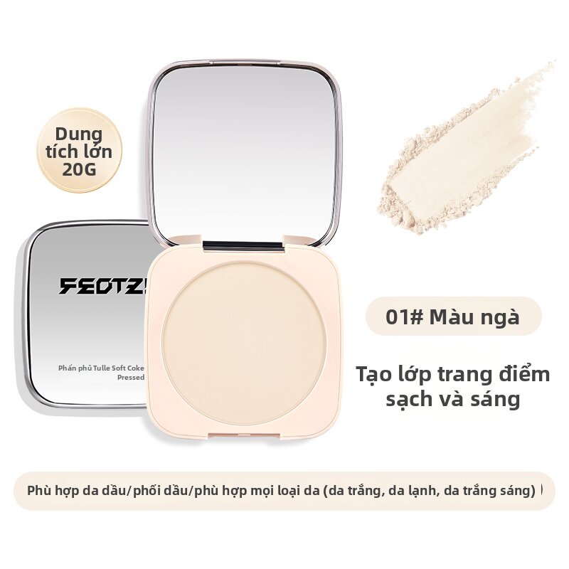 Feotznw | Matte Finish Long-lasting Face Powder Oil Control - 7
