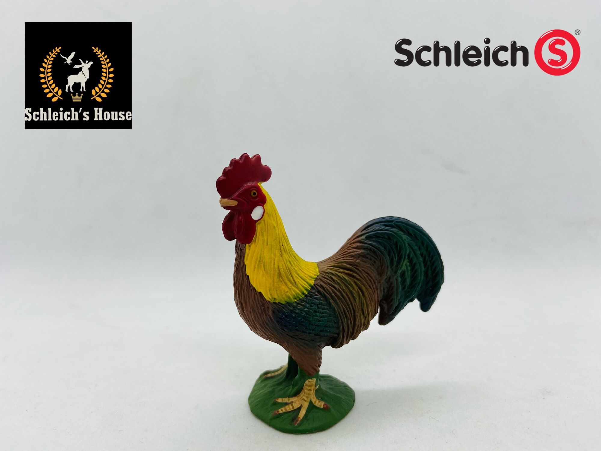 Mô hình động vật , đồ chơi con vật Schleich chính hãng Gà trống 13645 - Schleich house
