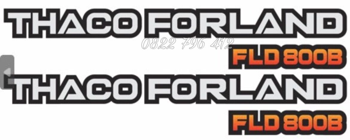 Tem chữ thaco forland fld800b dán xe tải