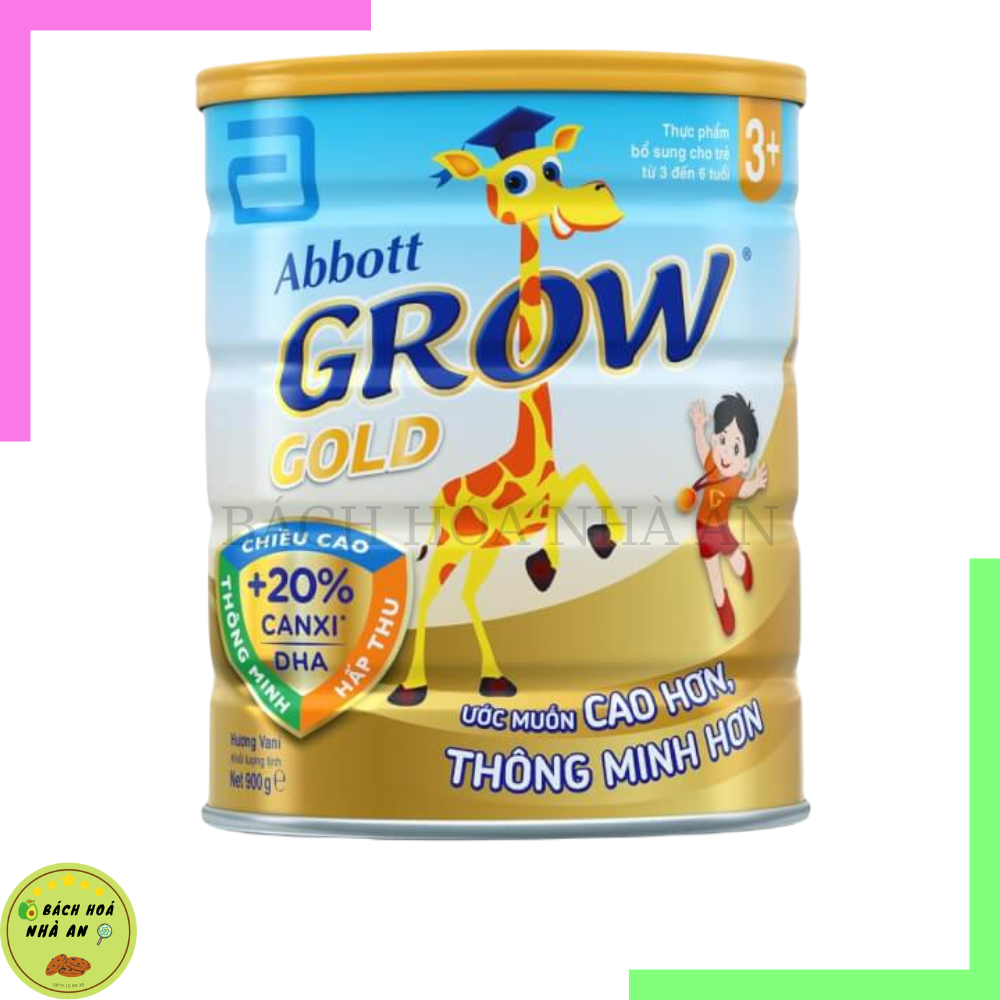 Sữa Abbott Grow Gold 3+ Hương Vani 3-6 tuổi DATE 2024