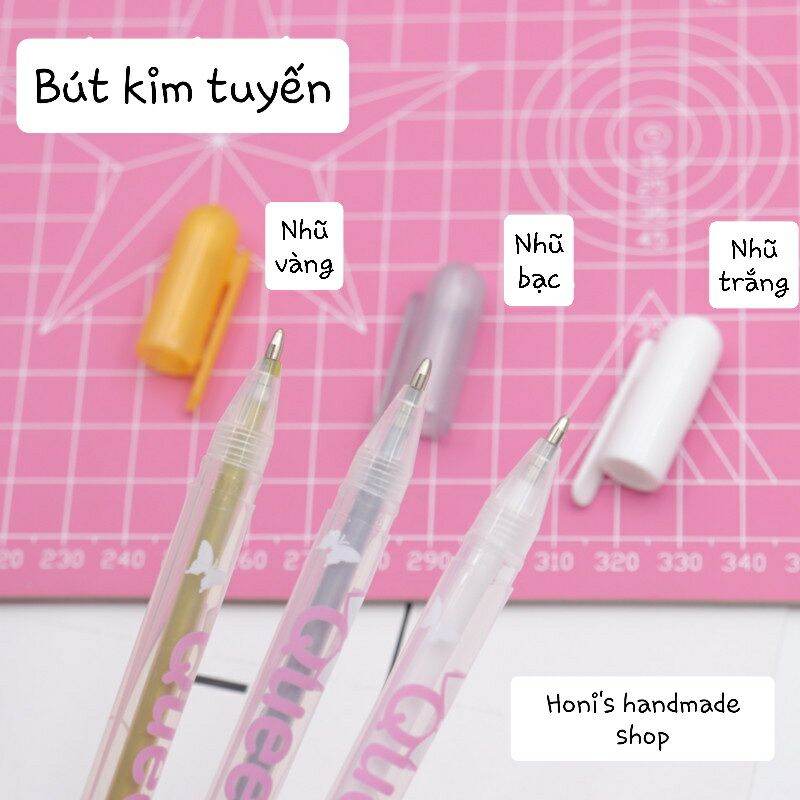 Bút kim tuyến nhũ bạc trang trí sổ, scrapbook