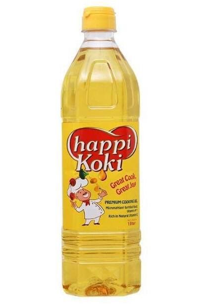 Dầu ăn Happy Koki chai 1 lít