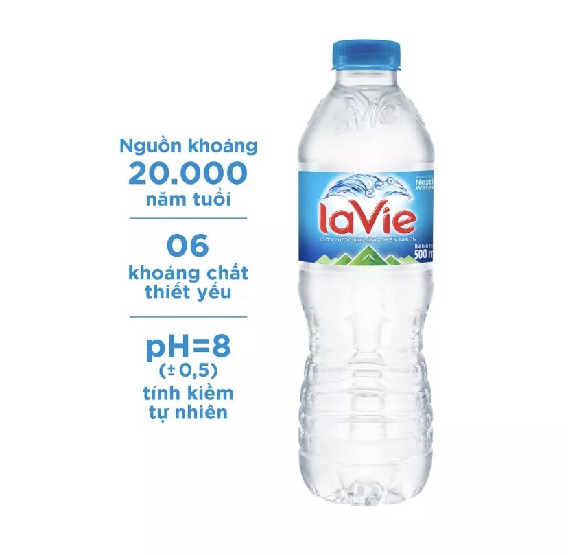 [HCM]Thùng nước khoáng Lavie 500ml
