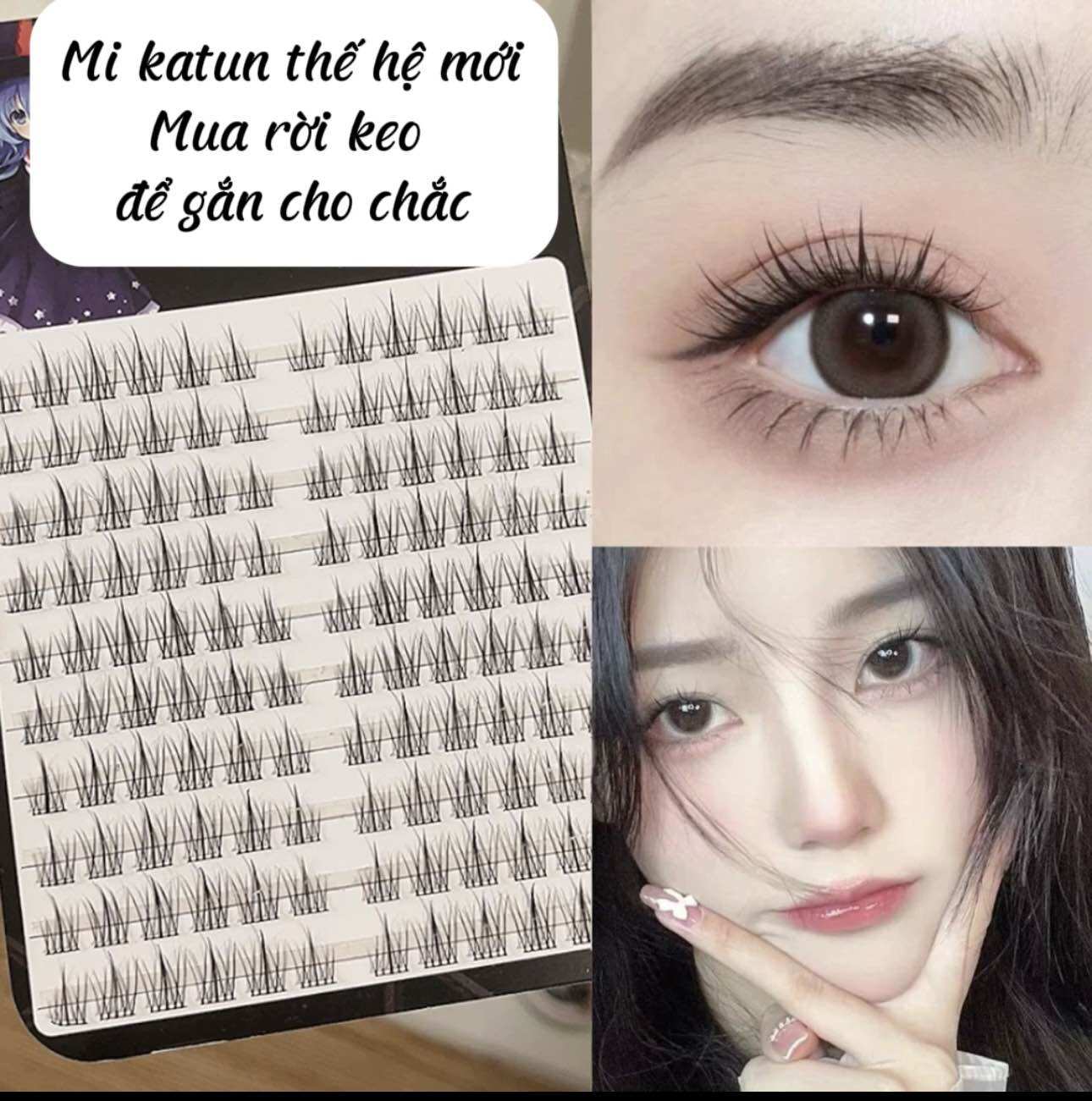 Mi katun daisy tạo fan sẵn ( tặng keo 25k )
