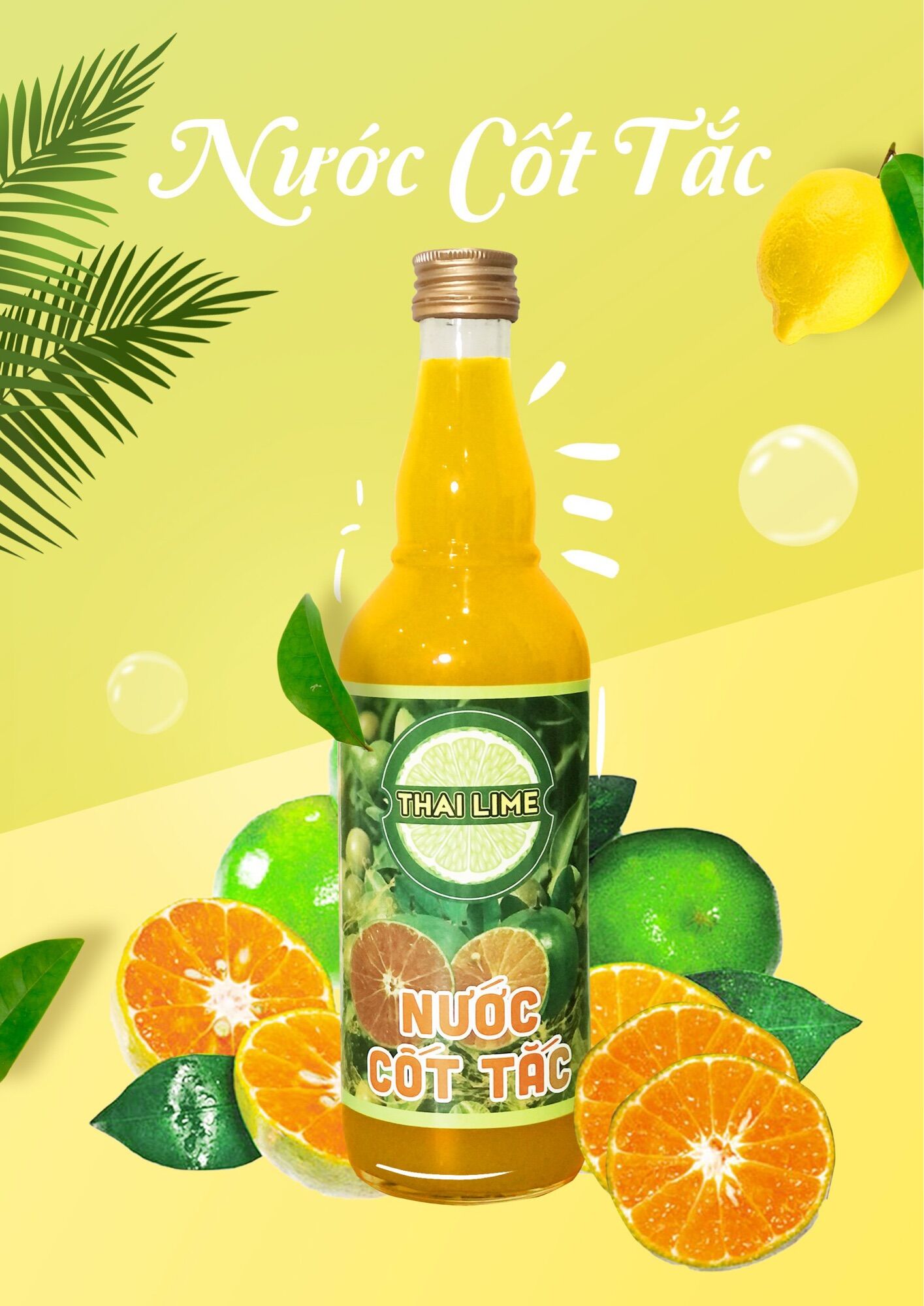 Nước cốt tắc thai lime 500ml