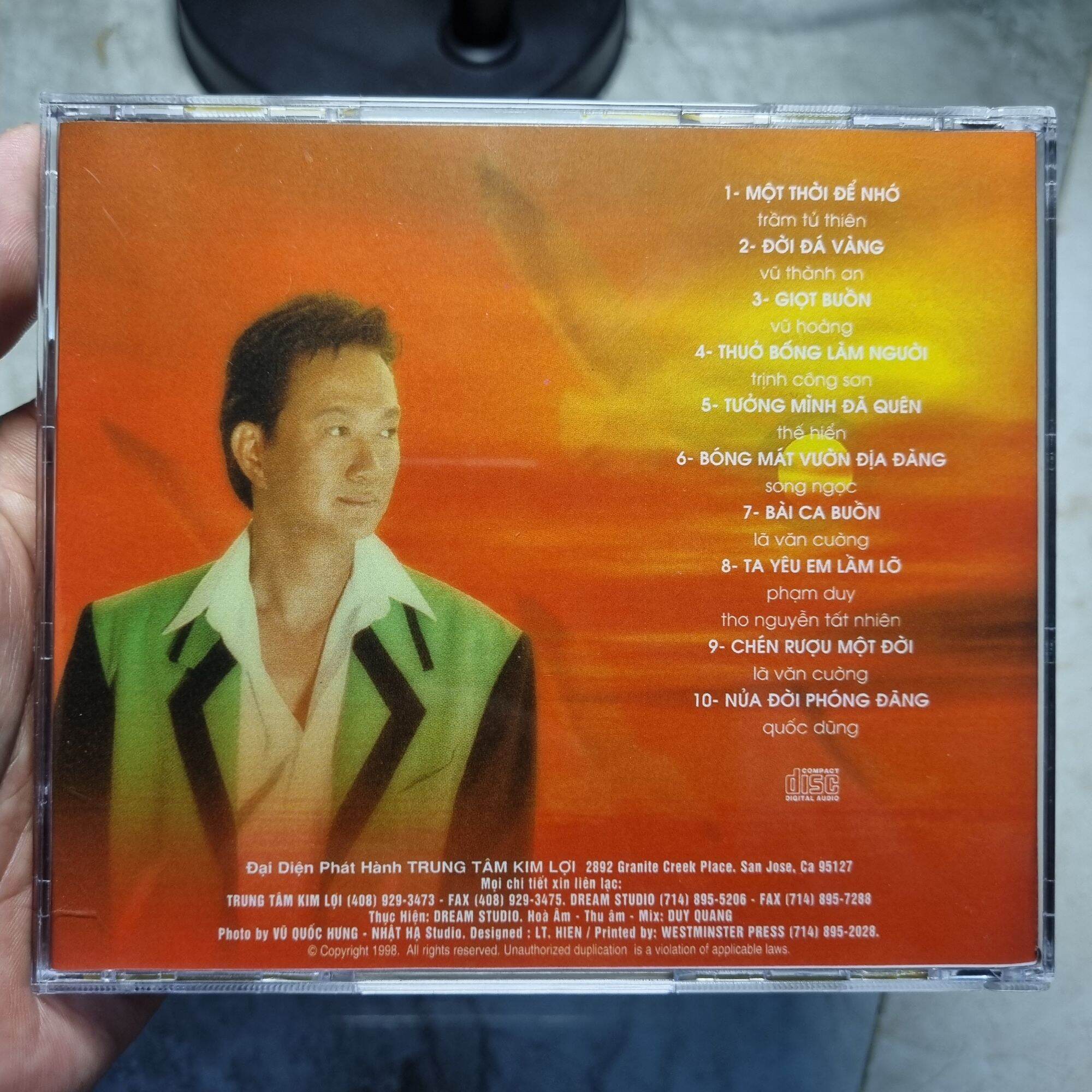 Dream Studio CD - Duy Quang 8 (Một Thời Để Nhớ) (Kim Lợi Phát Hành)