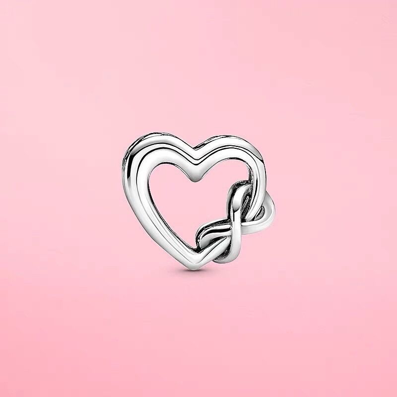 PANDORA ALE CHARM TIM VÔ CỰC BẠC S925 CAO CẤP