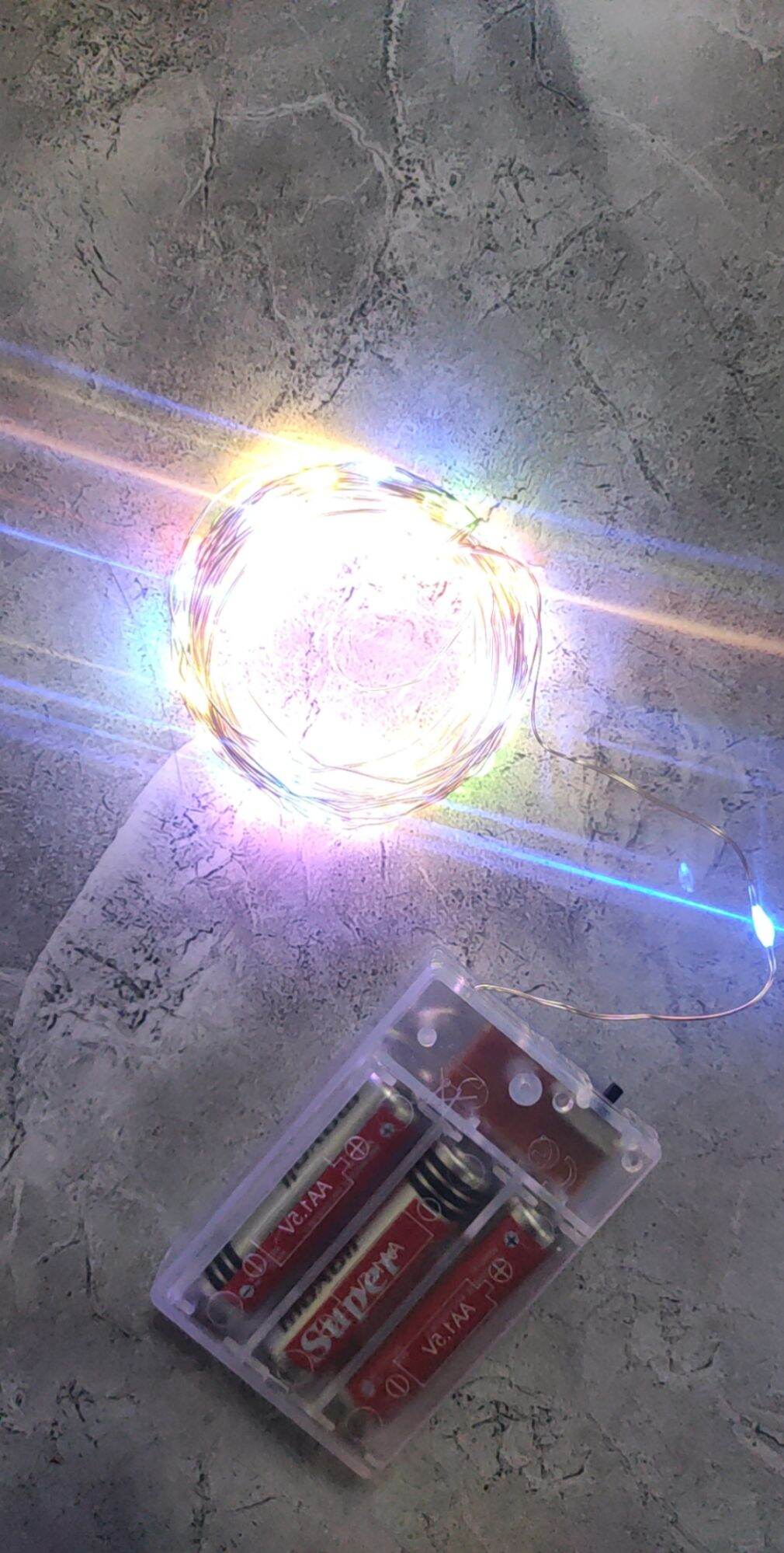 [HCM]DÂY ĐÈN LED 5m TRANG TRÍ DÙNG PIN 3A