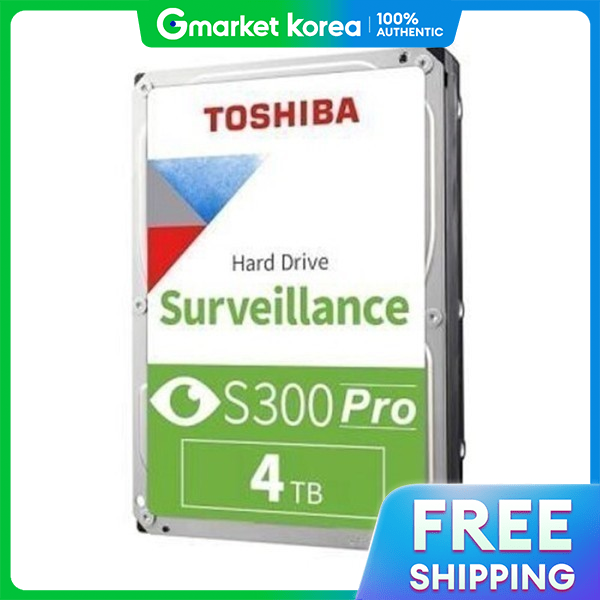 Toshiba | Toshiba S300 Pro Cctv Hdd 4Tb Hdwta40 7200/512M/As 3-Year Warranty Secure Packaging +Genuine Giá 12,351,750 Đồng*Miễn phí vận chuyển