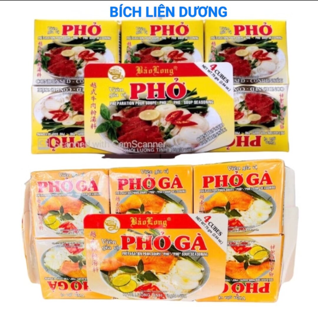 viên gia vị nấu phở bò[gói 4 viên /75g]