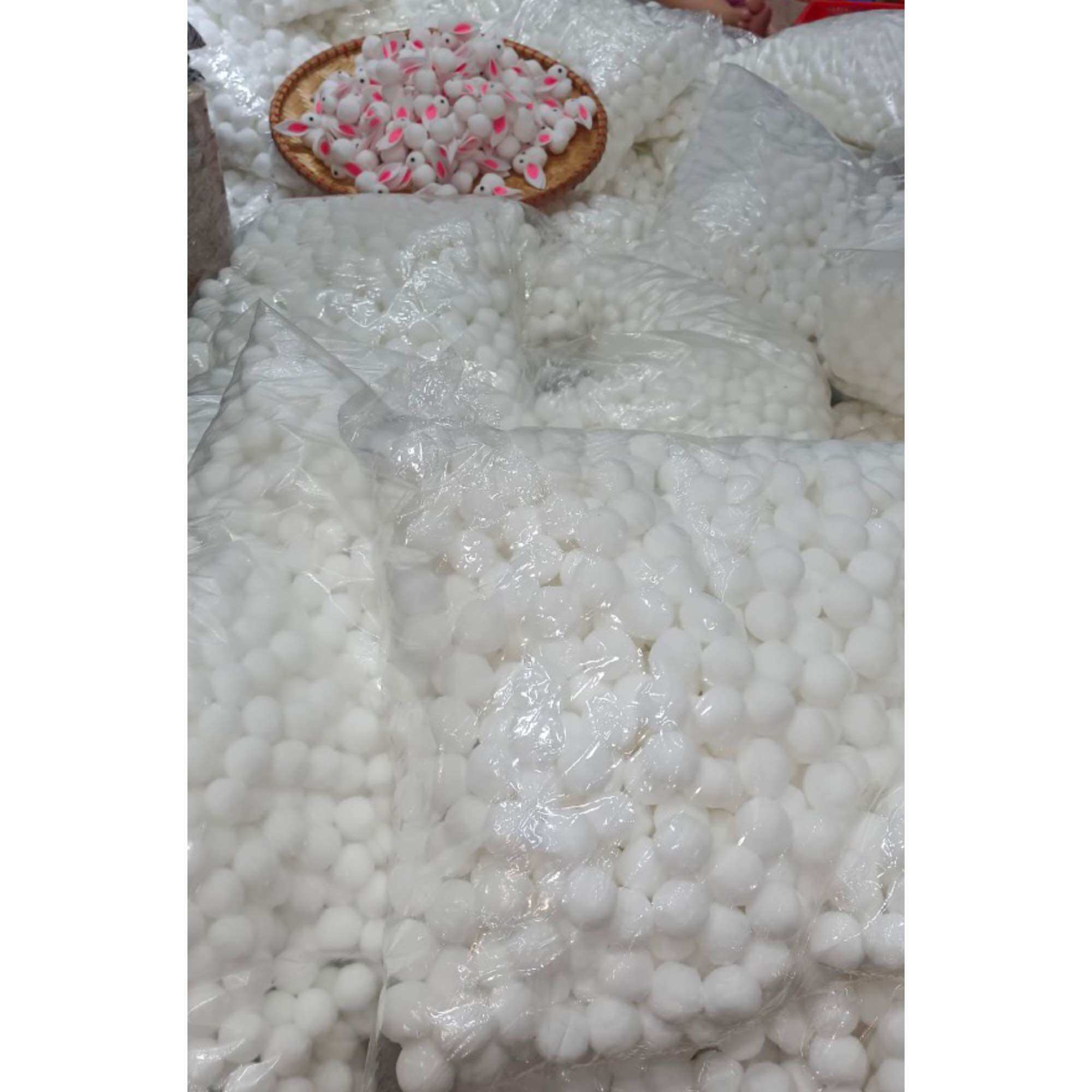 Thỏ bông thỏ ngọc handmade làm đèn lồng trung thu