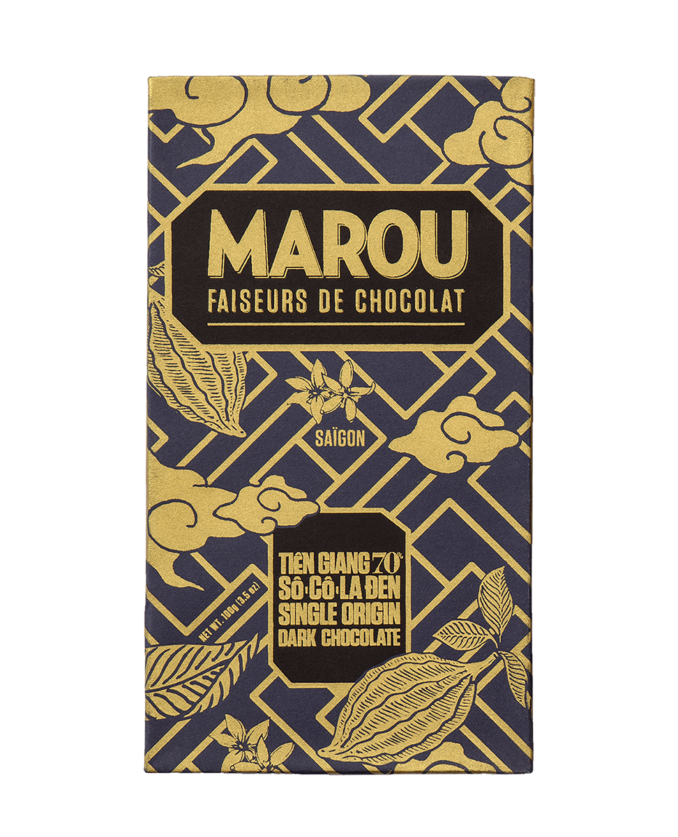 socola Marou Tiền Giang 70% cacao thanh 80g