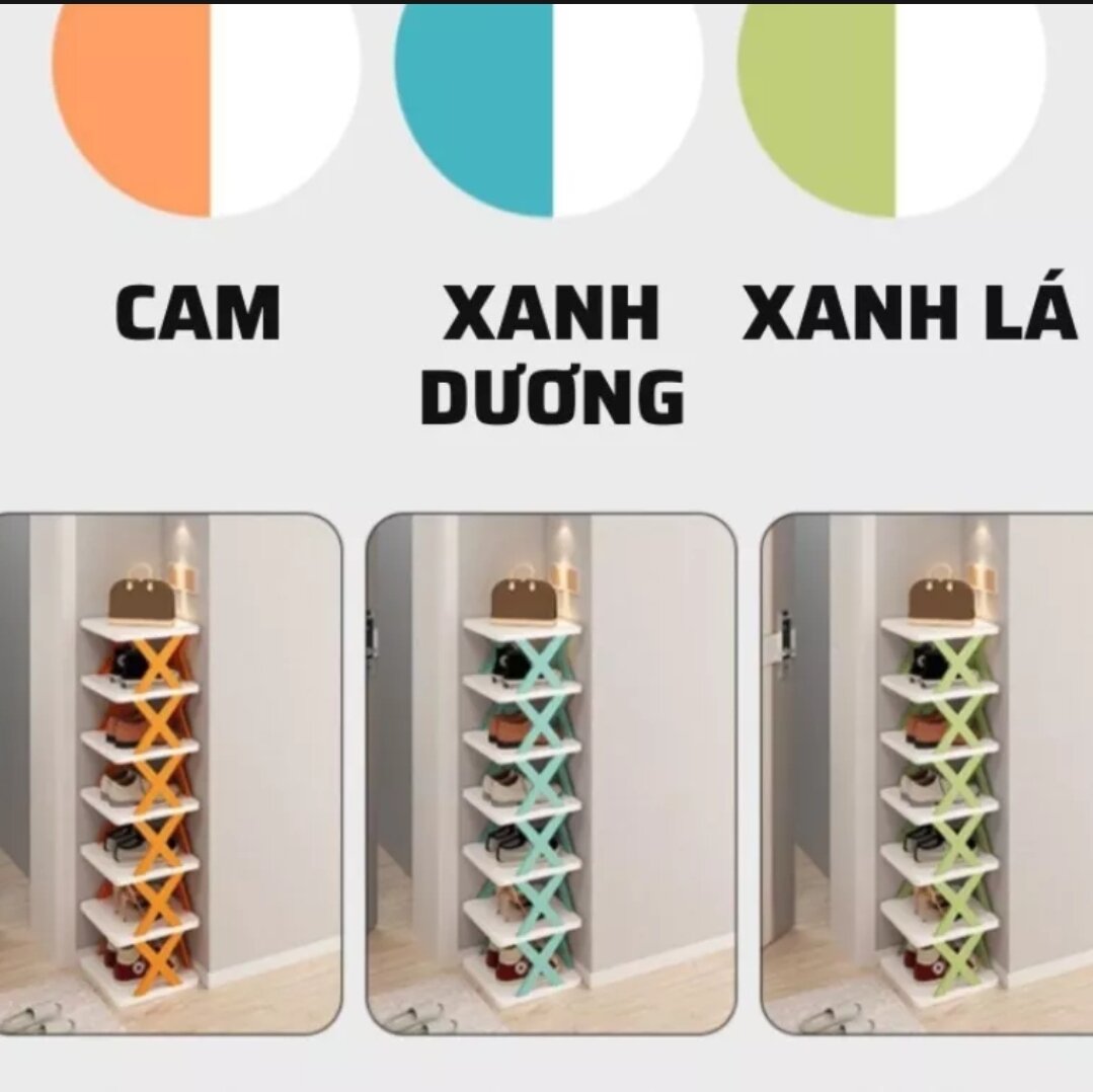 Kệ giầy dép 5 tầng ,kệ giầy dép 5 tầng thông minh chữ x