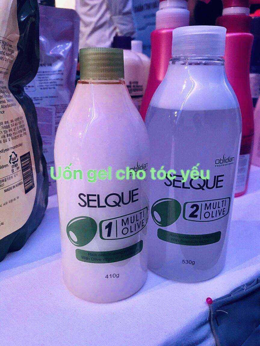Uốn Tóc Olive Cao cấp( Selque Multi Olive Perm) uốn lạnh và bấm phồng tóc 410g/530g
