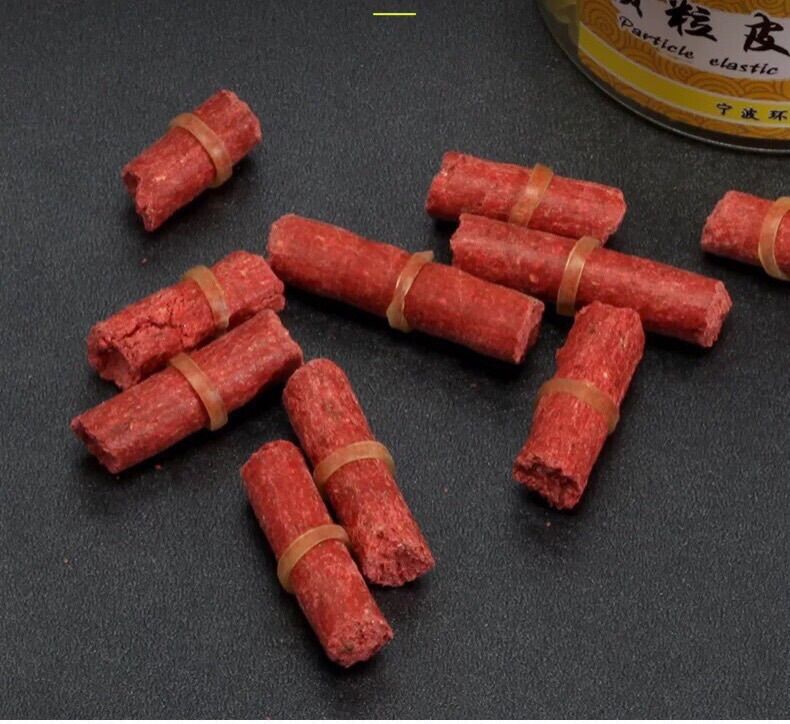 Dây thun cột mồi đỏ/vàng _gaukunshop(Combo 2c)