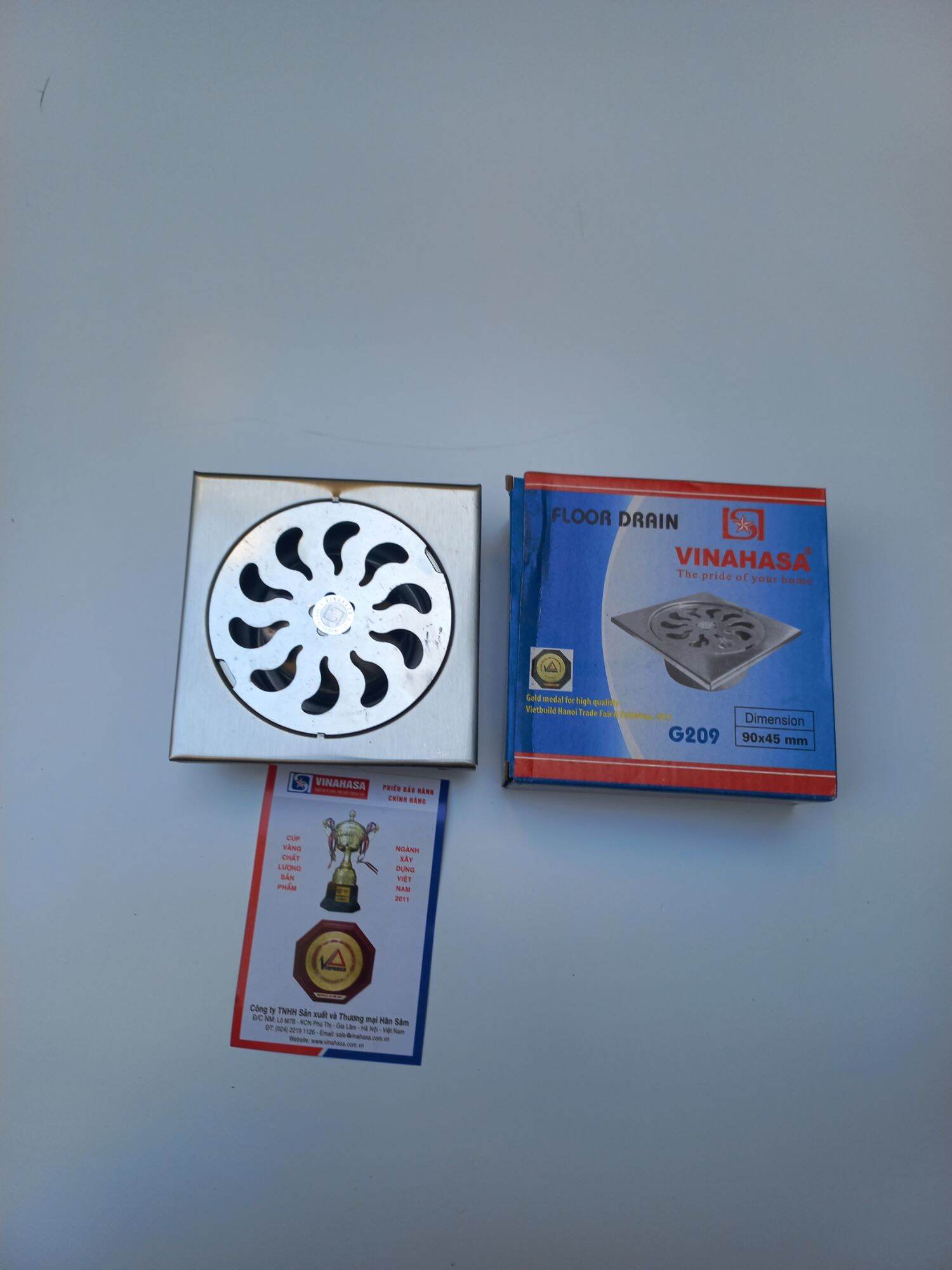 Thoát sàn inox VINAHASA D76 và D90