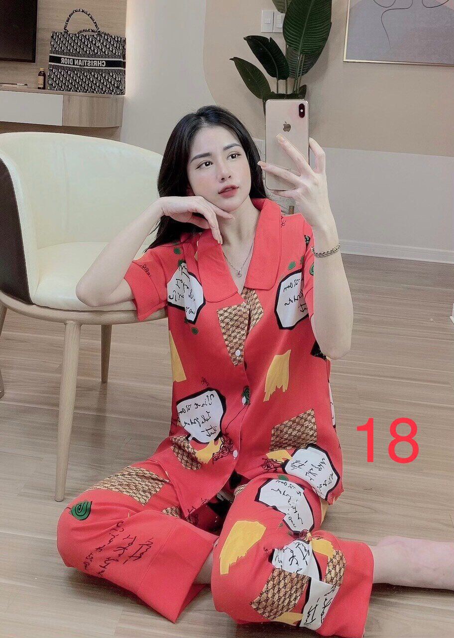 💥💥Pizama cổ sen tay ngắn 💥 mẫu mới