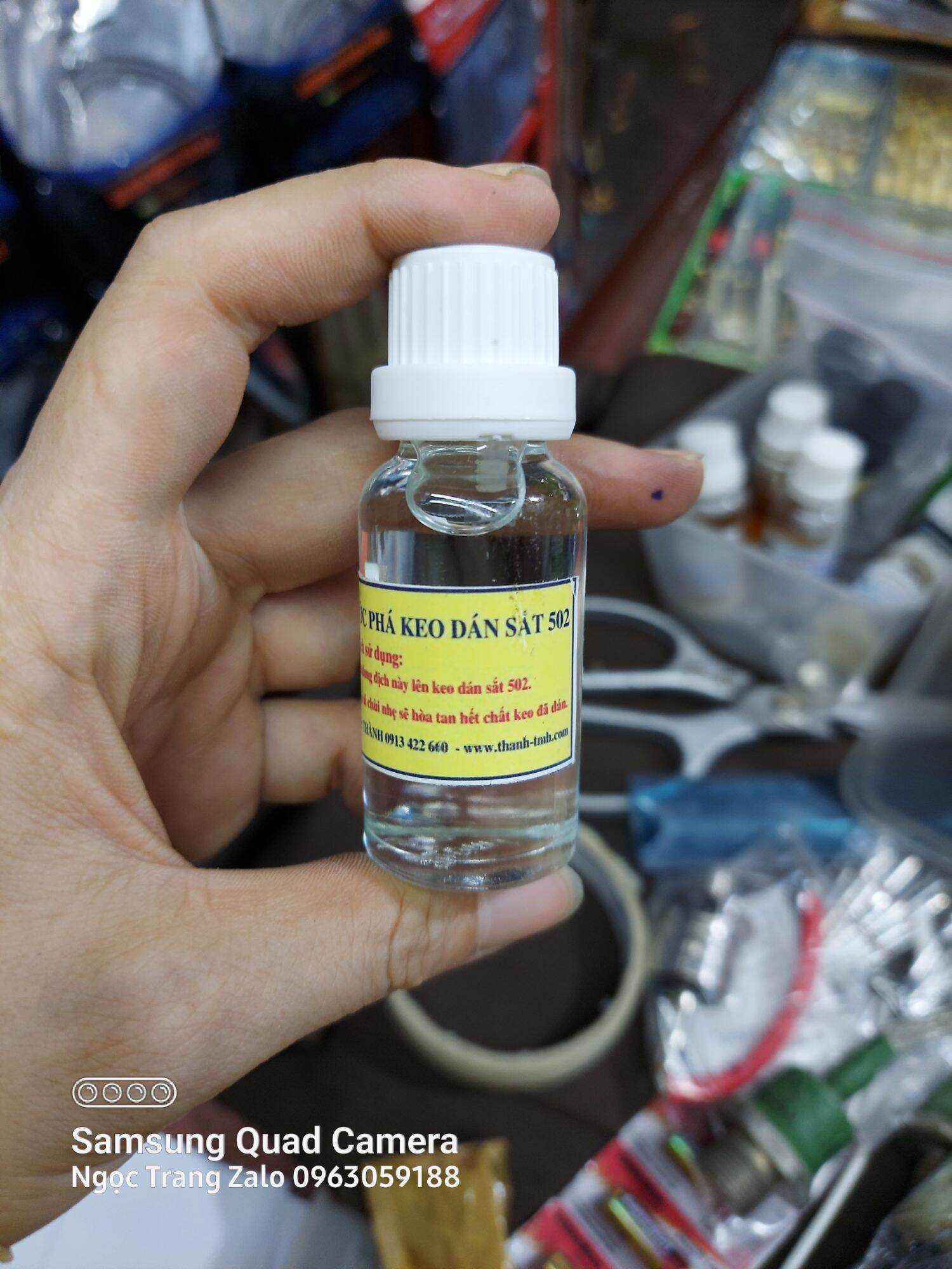 Nước phá keo dán sắt 502
