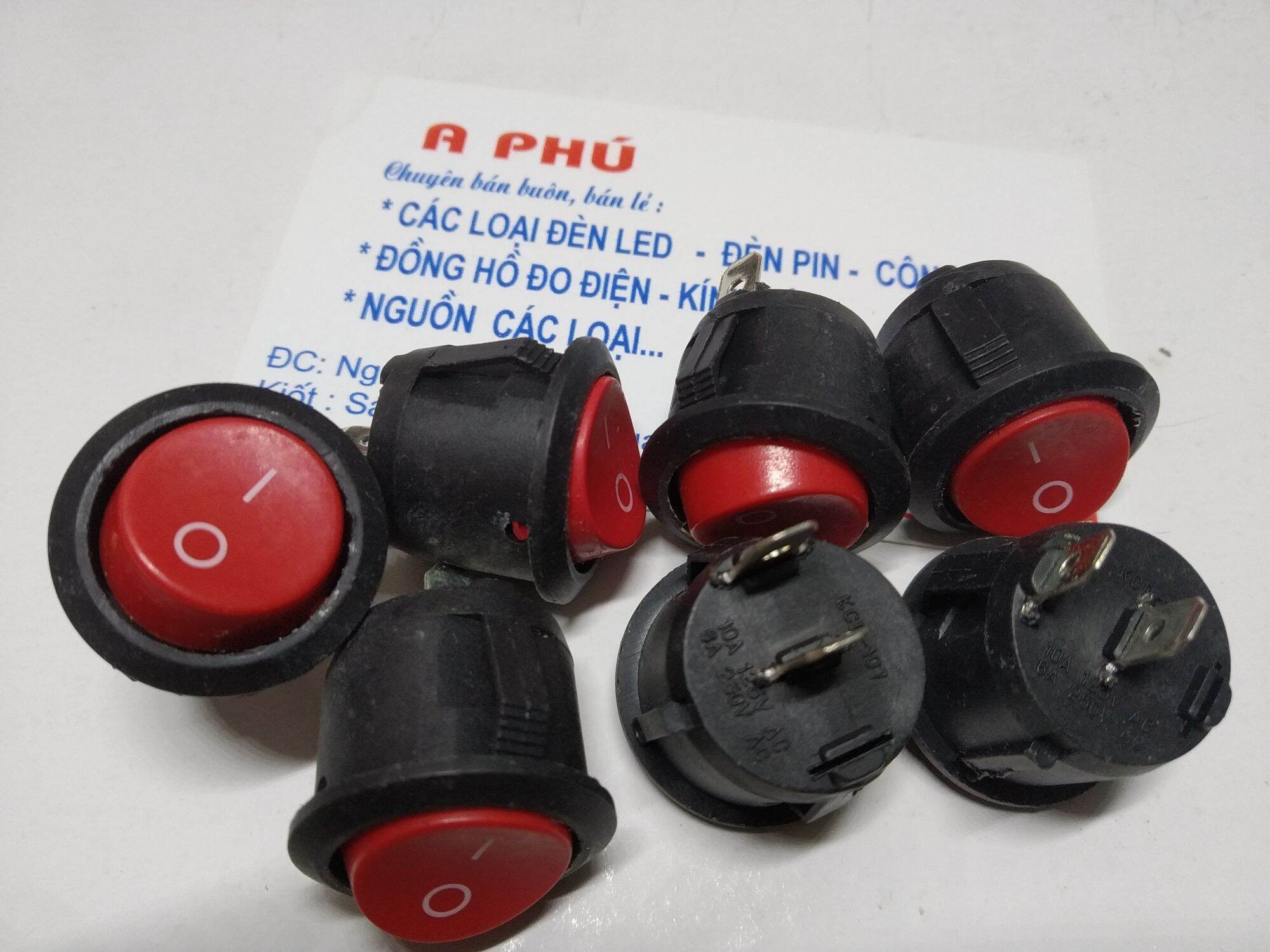 10 công tắc 2 chân tròn 3A 250v