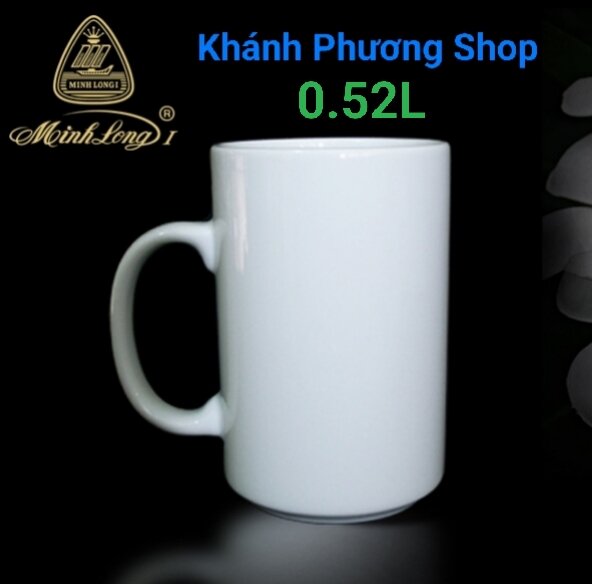 Ly sứ Minh Long 0.52L - ly sứ trắng minh long 500ml