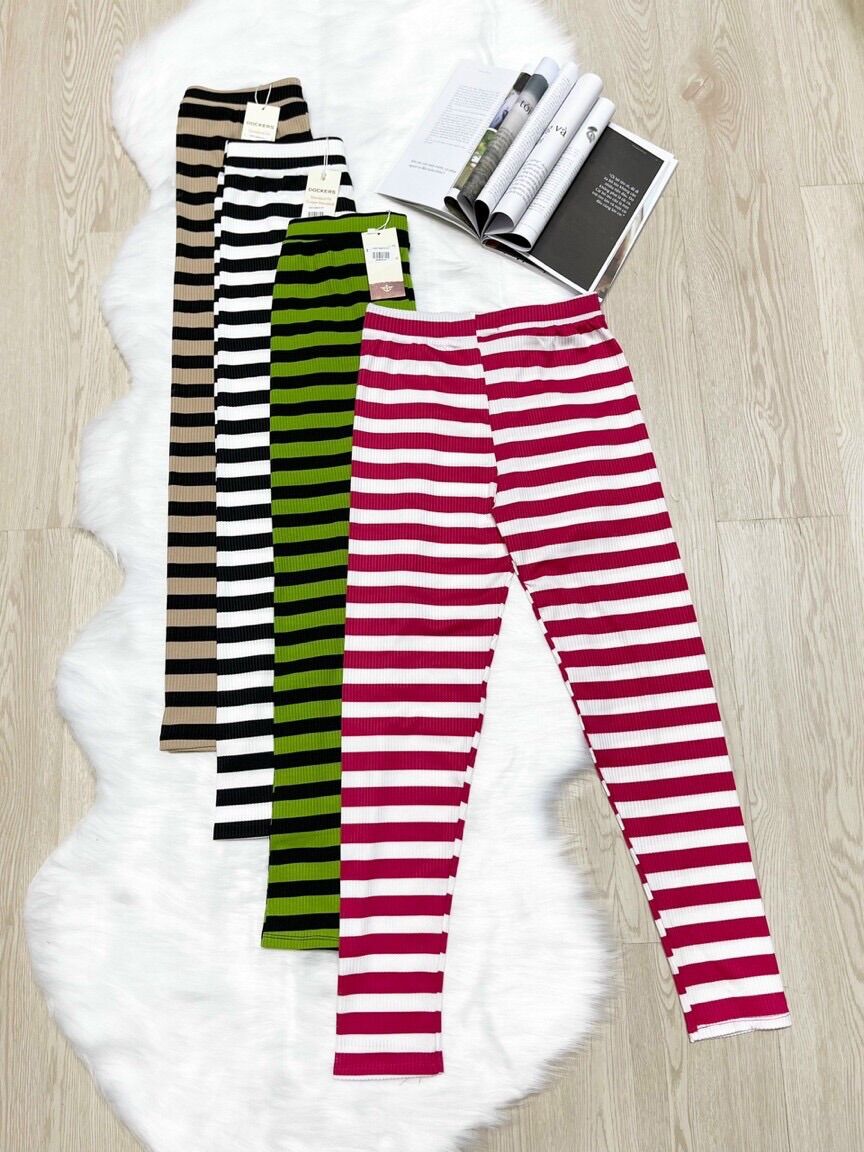 Quần thun legging sọc hàng đẹp