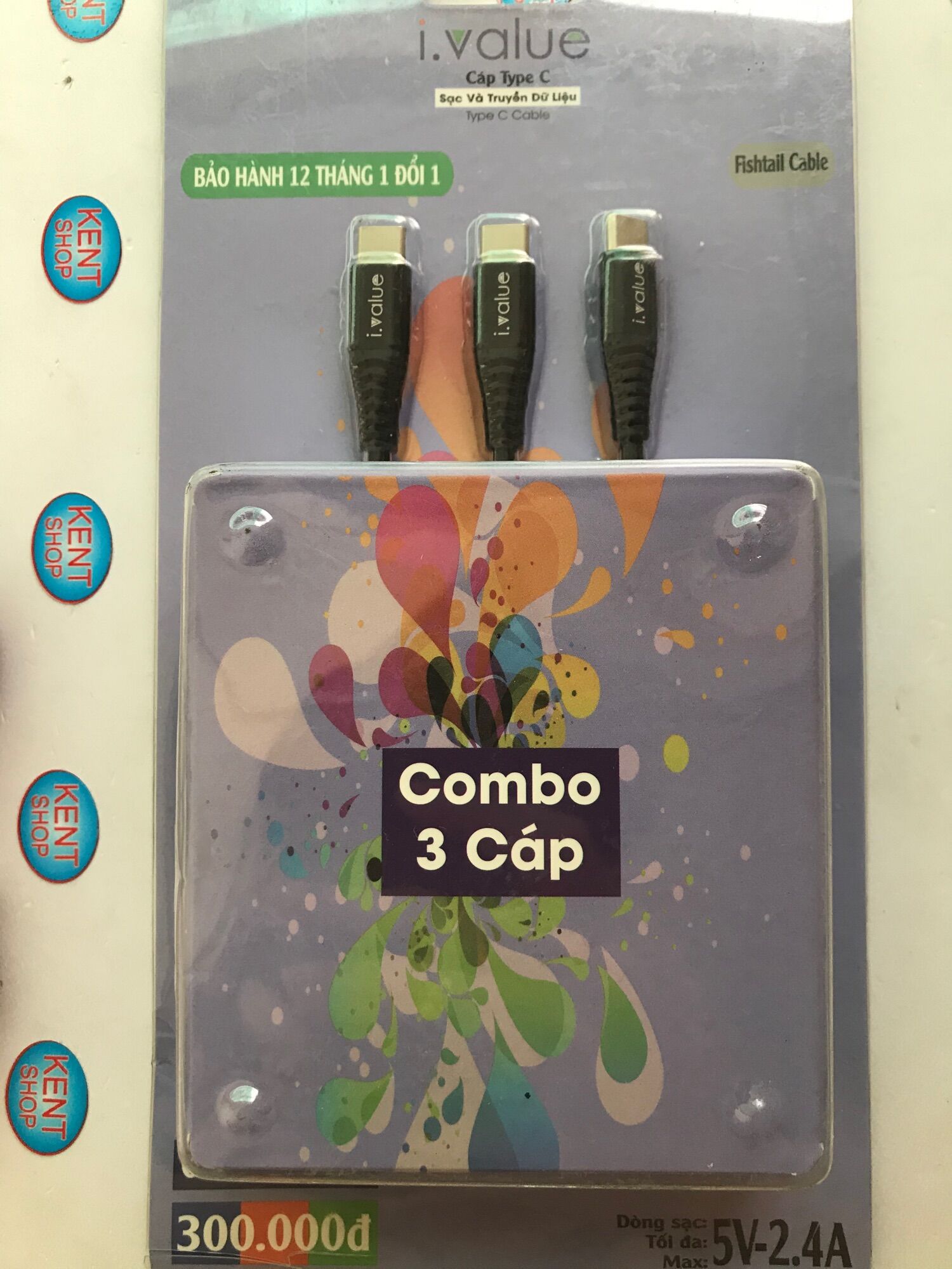 Cáp sạc I.value hàng công ty thanh lý, full box
