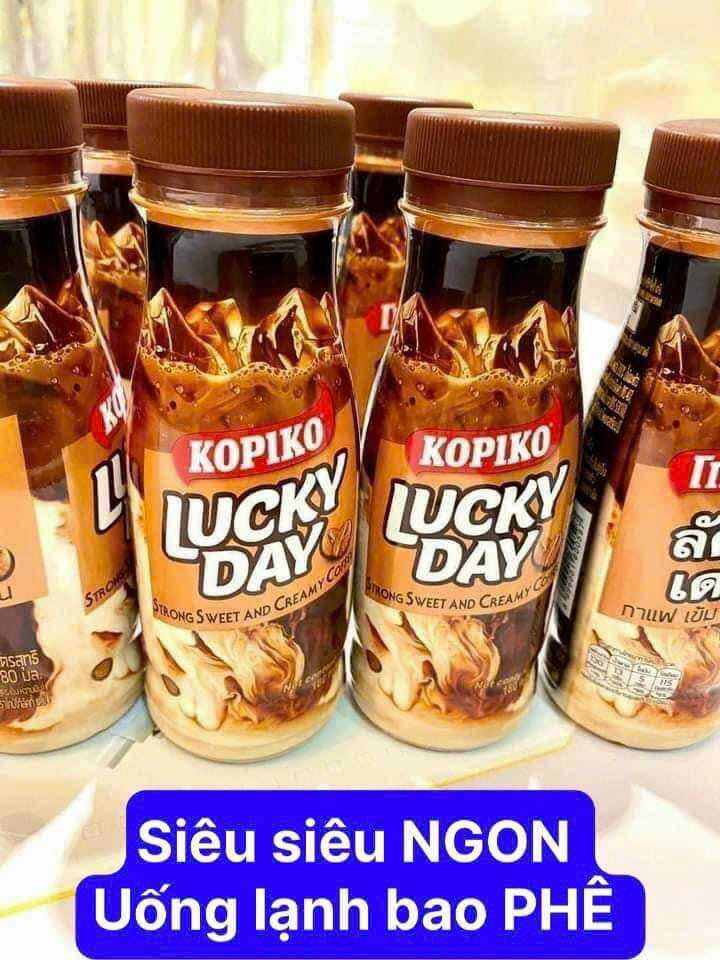 LỐC 6 CHAI CÀ PHÊ SỮA KOPIKO LUCKY DAY