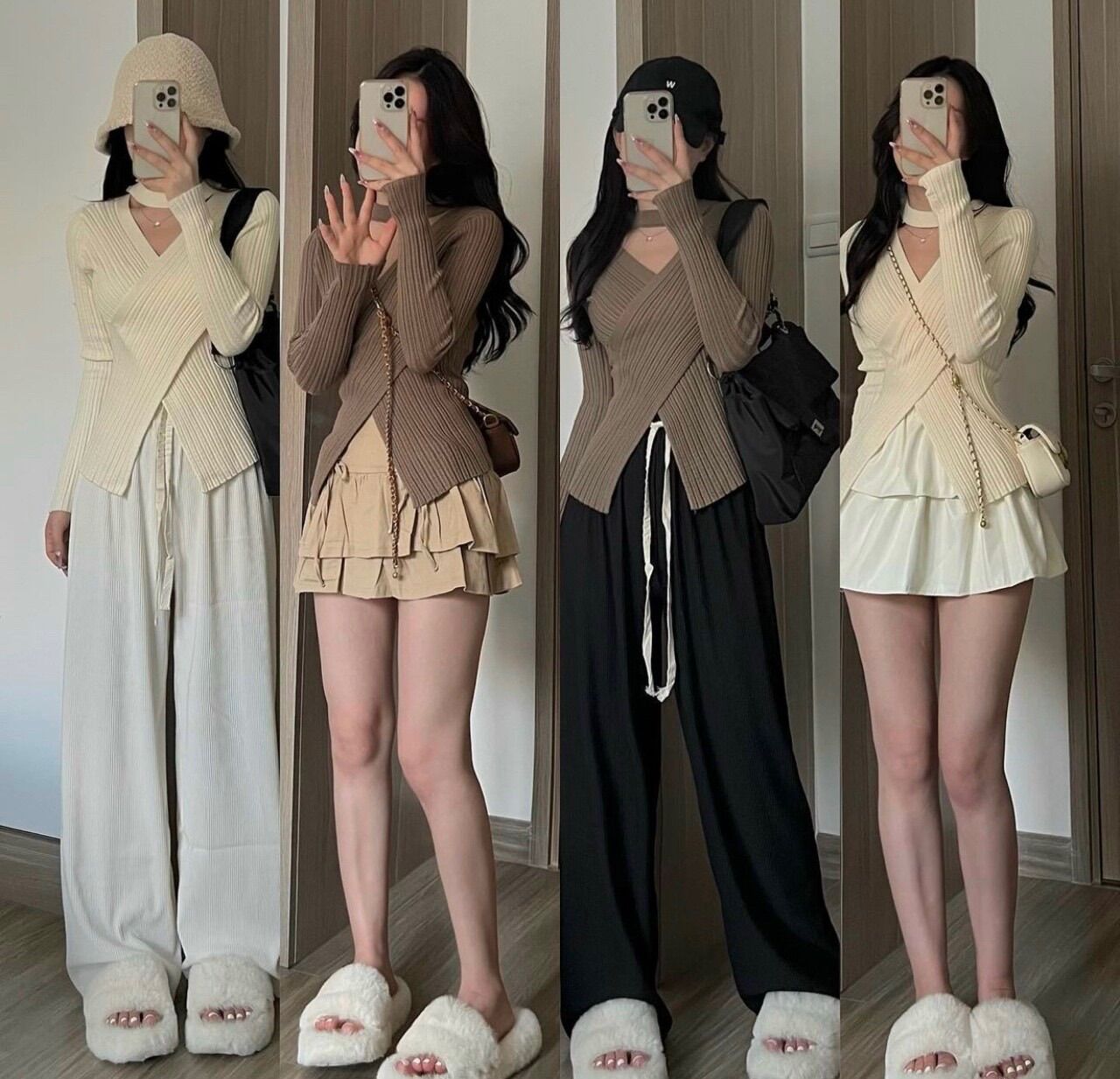 🎀 ÁO LEN CHÉO CỔ FULL MÀU - HÀNG QC