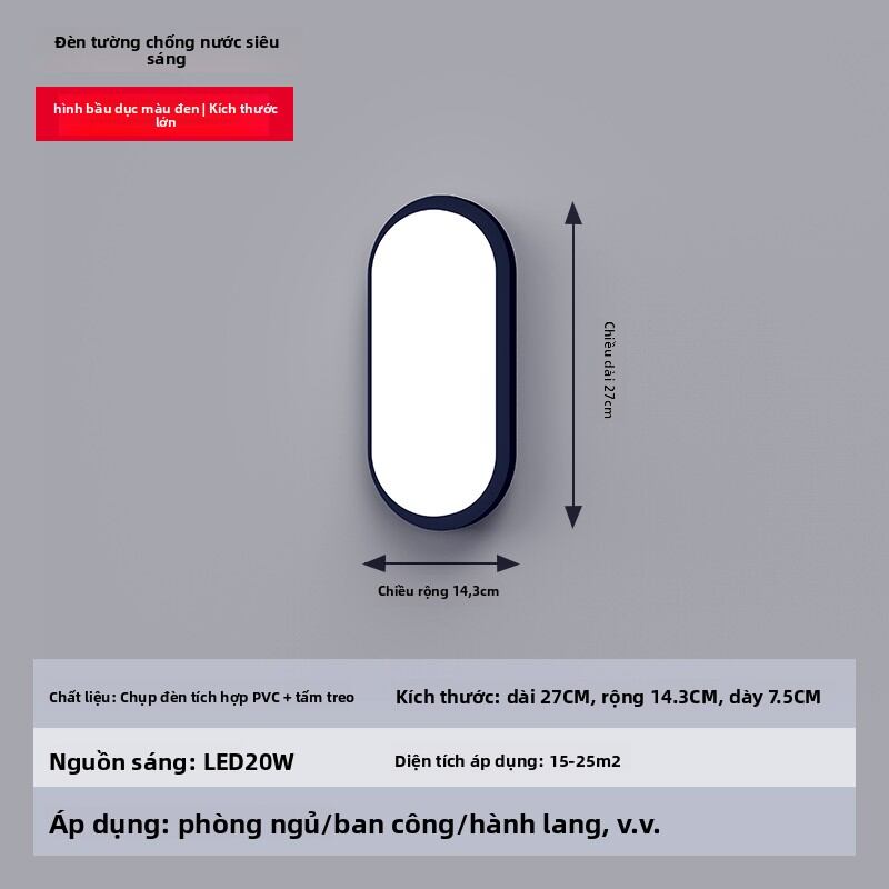 FANYAO | Đèn LED Tường Chống Nước cho Nhà Tắm Ban Công Cầu Thang Hành Lang