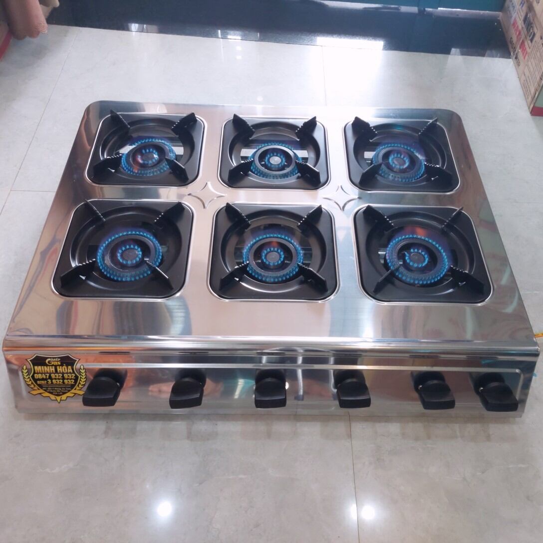 Bếp gas chuyên mỳ cay , bánh xèo , hải sản , 6 lò