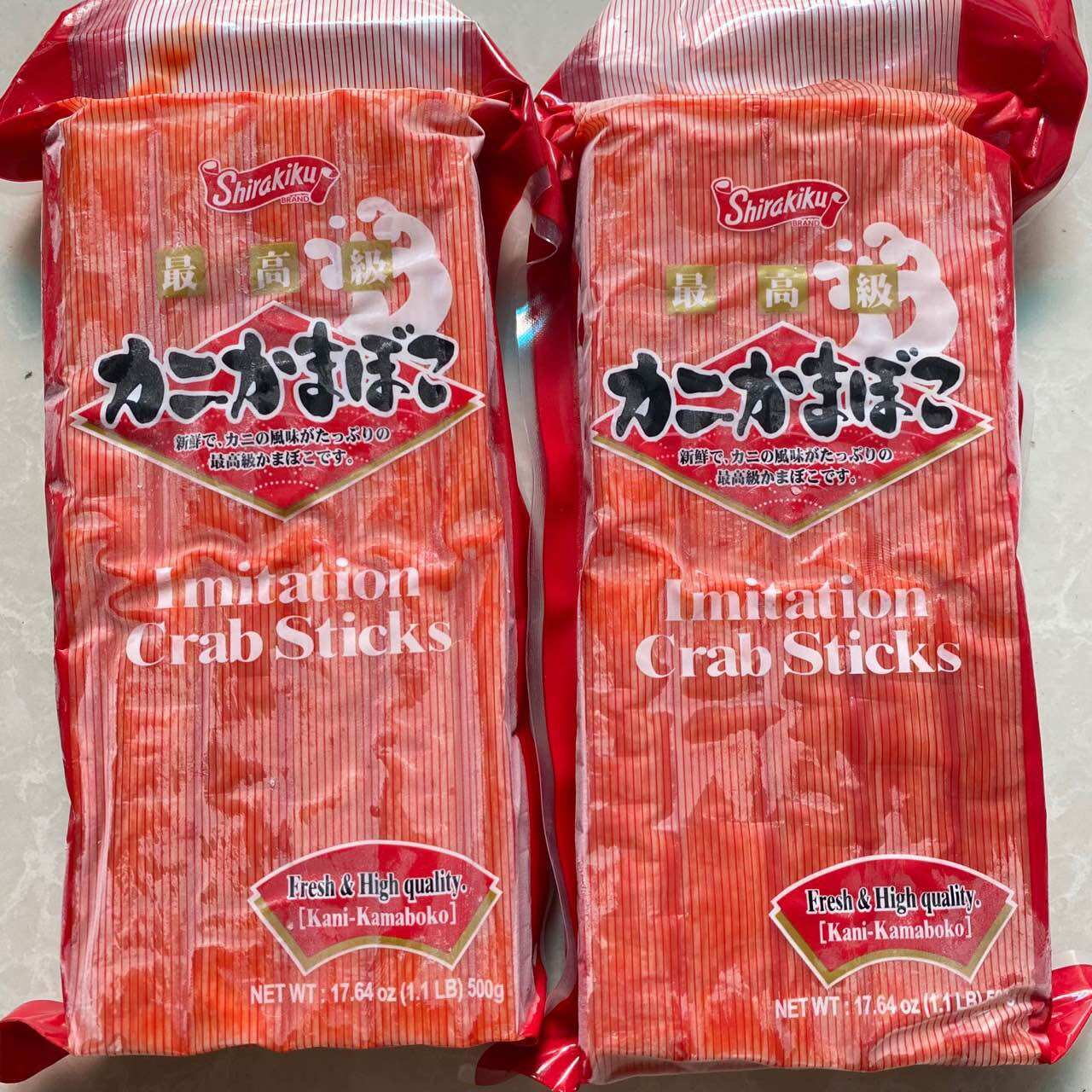 Thanh cua - Imitation Crab Sticks Shirakiku gói 500G