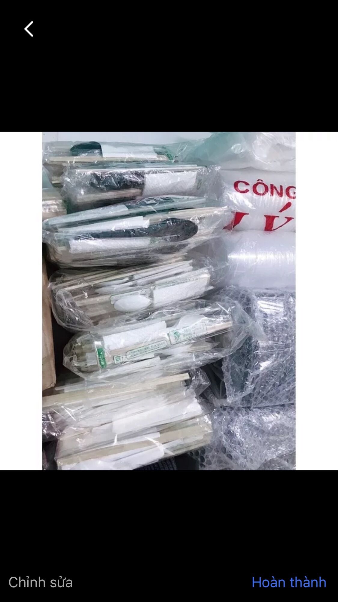 combo 50 bộ muỗng đũa dùng 1 lần