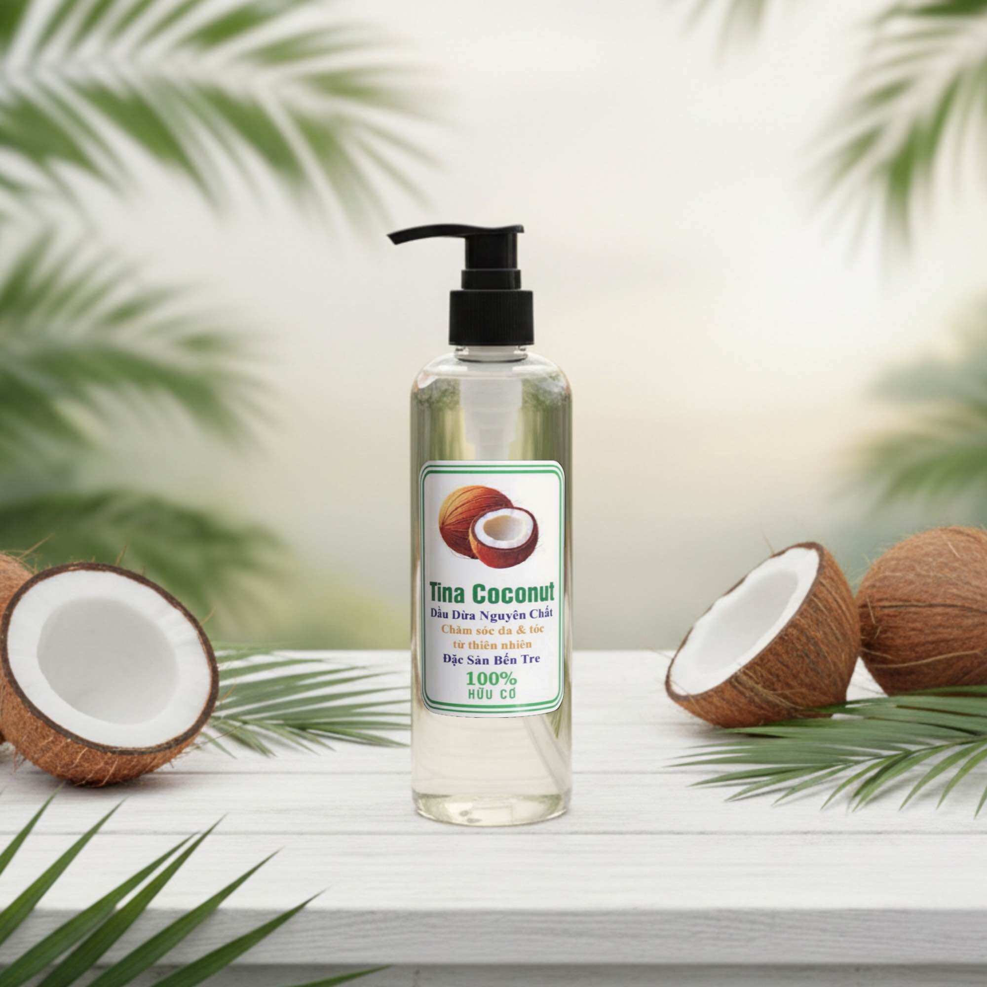 Dầu dừa dưỡng da cao cấp 100ml. Tinh Dầu dừa ép lạnh nguyên chất cao cấp. Dầu dừa dưỡng tóc, dưỡng da, dưỡng thể, massage.