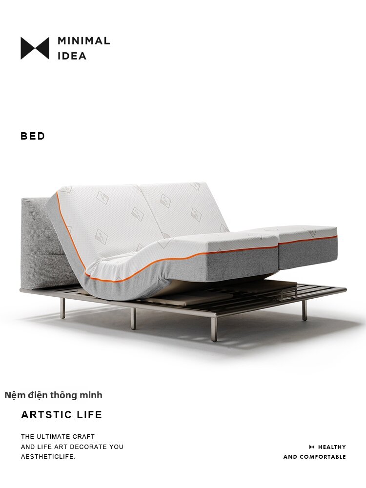 MINIMAL IDEA | Headboard-less Smart Electric Multifunction Floating Bed Giá 47,384,000 Đồng*Miễn phí vận chuyển