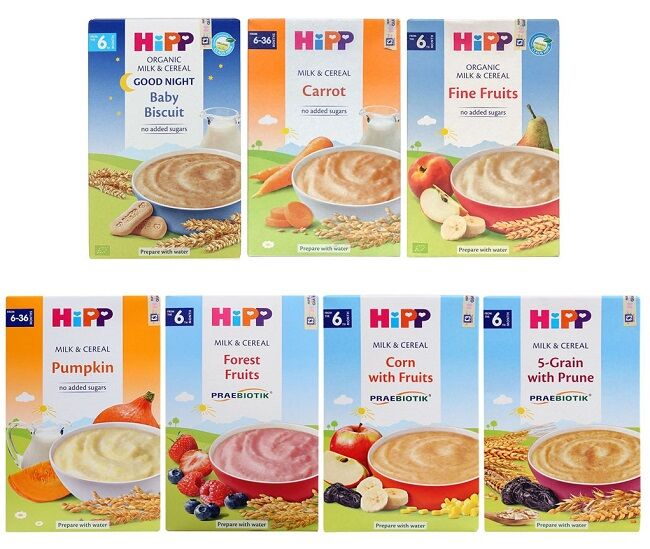 Bột ăn dặm hữu cơ Hipp
