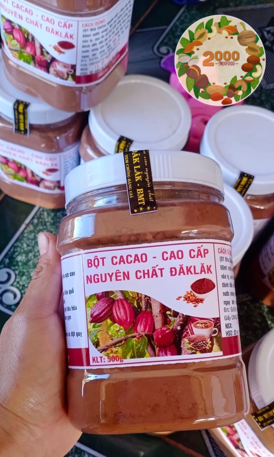 [Nhập RS0722 giảm 30k cho đơn 99k]BỘT CA CAO NGUYÊN CHẤT NHÀ LÀM