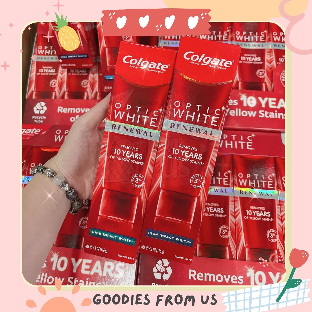 Kem đánh răng Colgate Optic White Renewal SALE !!