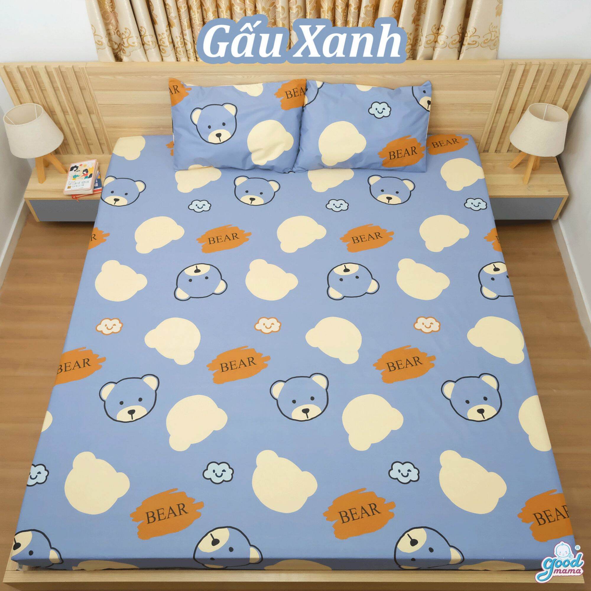 Ga chông thấm goodmama chính hãng - ga chống thấm cotton cao cấp goodmama