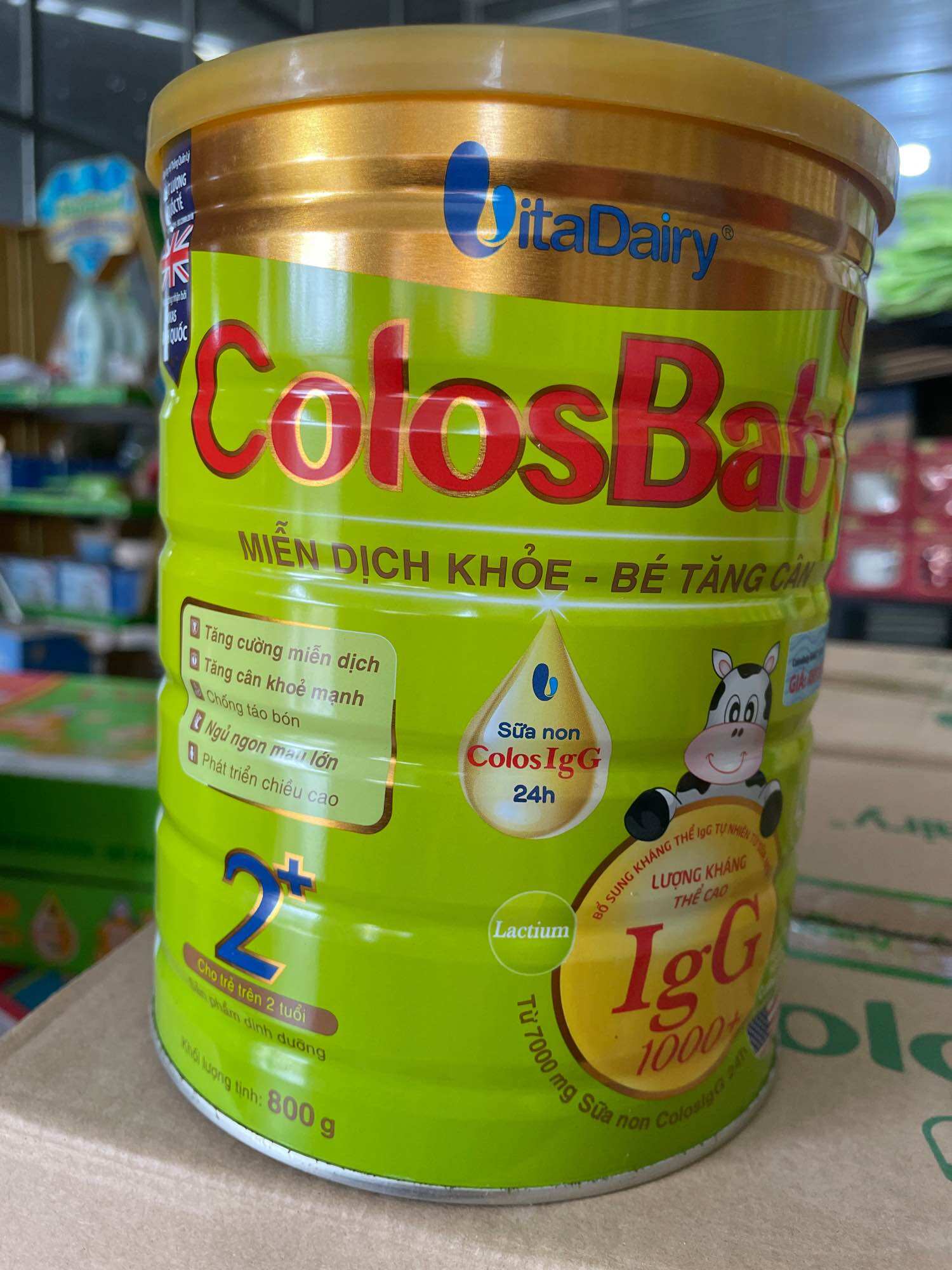 Colosbaby gold 2+ 800g .date mới