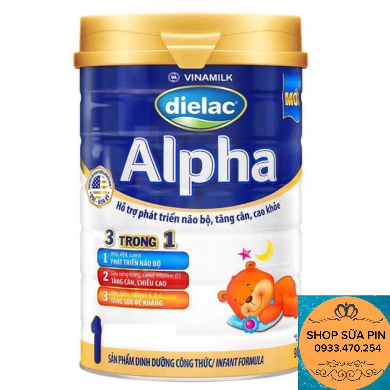 Sữa bột dielac alpha số 1,2 900g