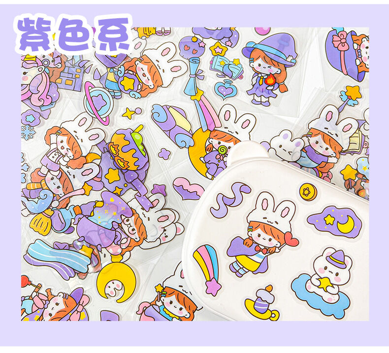 Set 100 tấm hình dán sticker pet chống thấm nước