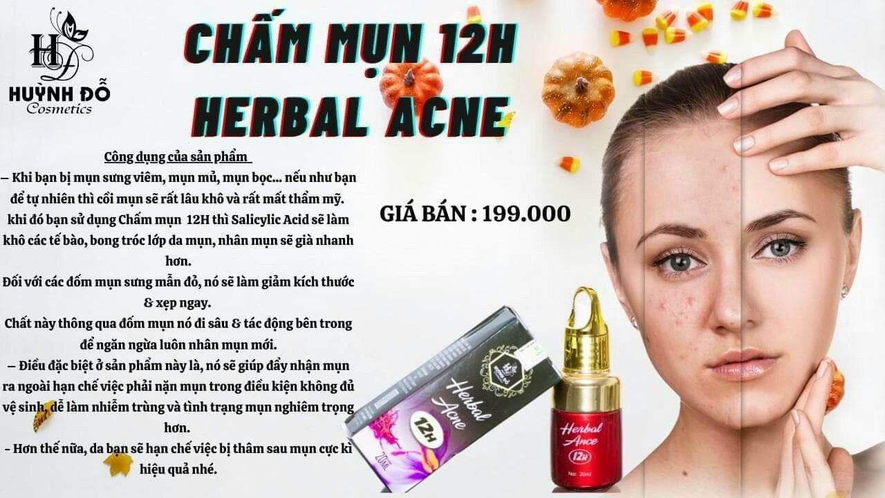 Chấm Mụn 12H Herbal Acne