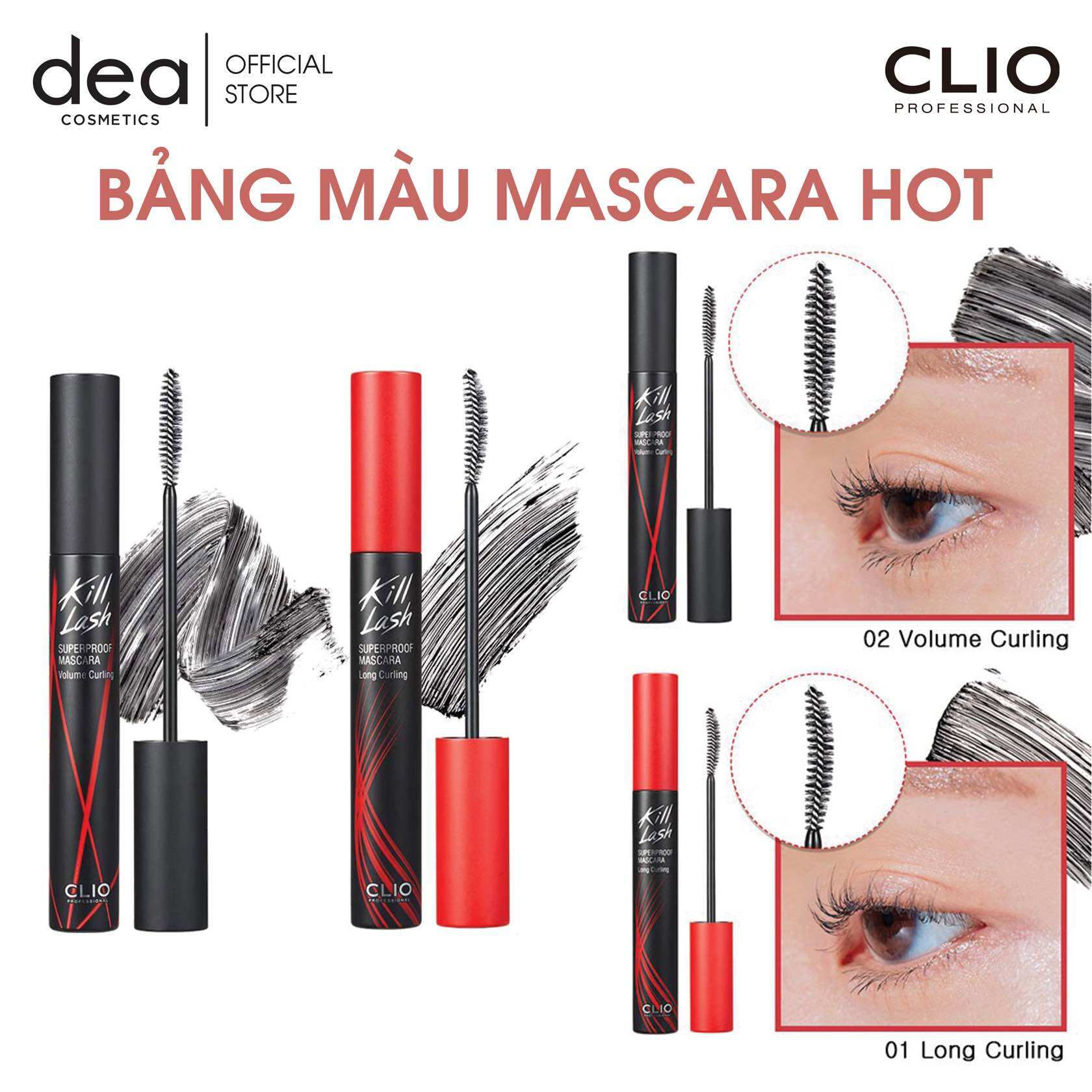Mascara Clio Kill Lash Superproof Mascara 7g